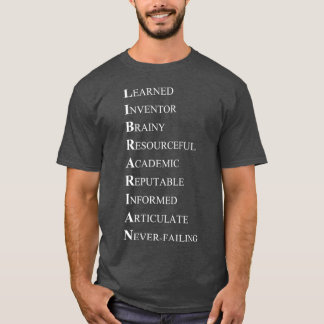 T-shirt Librarian Acrostic Adjectives Describing