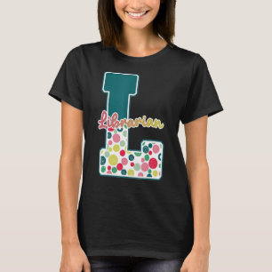 T-shirt Librarian In Green Dots C'Est Un Bon Jour Pour Ens