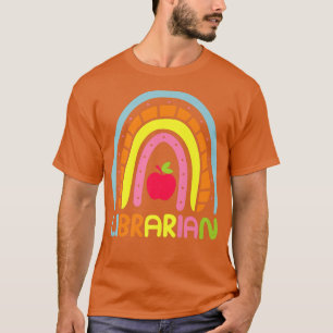 T-shirt Librarian Rainbow Bookworm Librarian Book Lover