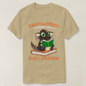 T-shirt Librarian Reader Funny Bookworm Magical Animal Boo (Design devant)