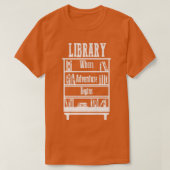T-shirt Library Books (Design devant)