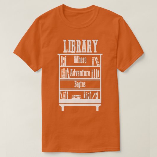 T-shirt Library Books (Design devant)