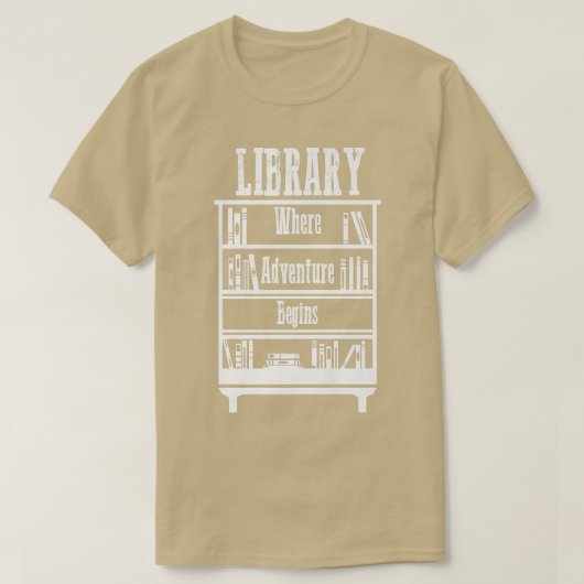 T-shirt Library Books (Design devant)