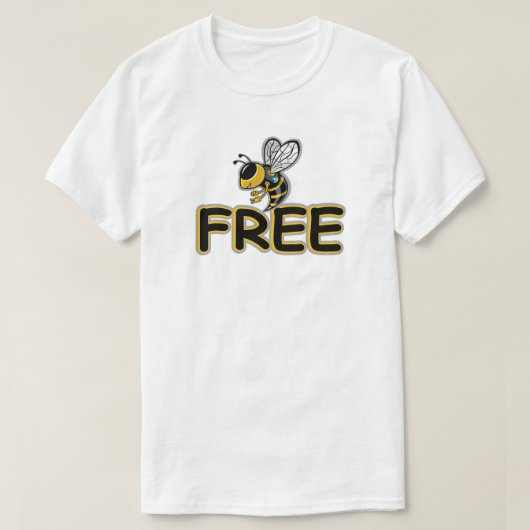 T-SHIRT LIBRE COMME L'ABEILLE (Design devant)