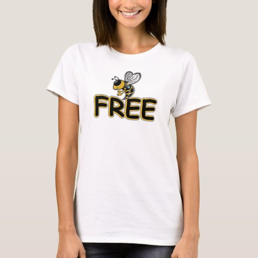 T-SHIRT LIBRE COMME L'ABEILLE (Devant)