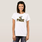 T-SHIRT LIBRE COMME L'ABEILLE (Devant entier)