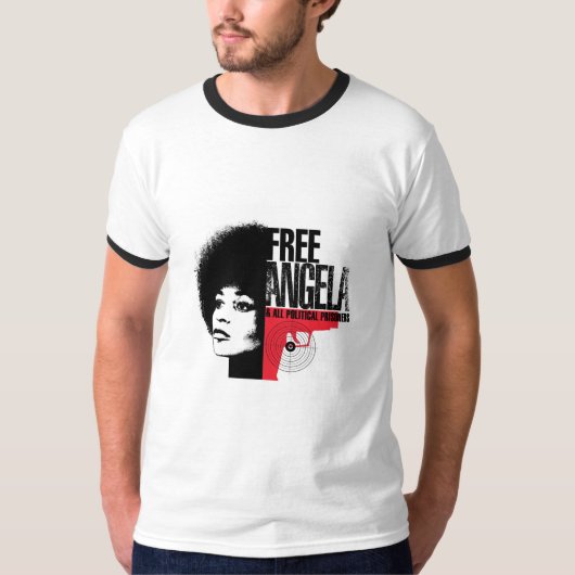 T-shirt libre d'Angela Davis (Devant)