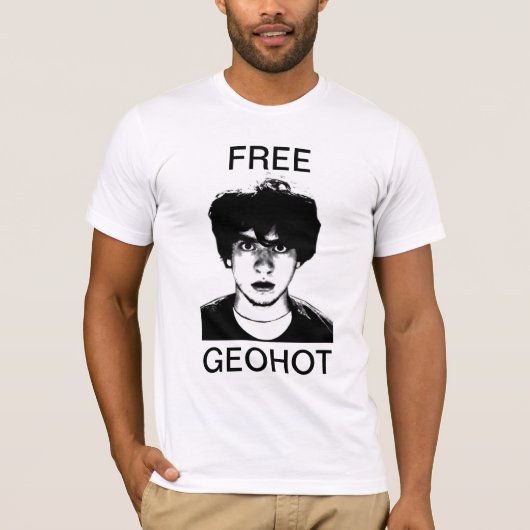 T-shirt libre de GeoHot (Devant)