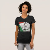 T-shirt libre de la Palestine (Devant entier)