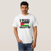T-shirt LIBRE de la PALESTINE (Devant entier)