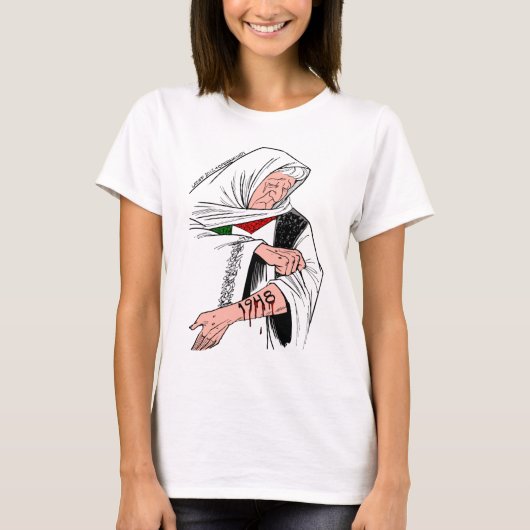 T-shirt libre de la Palestine (Devant)