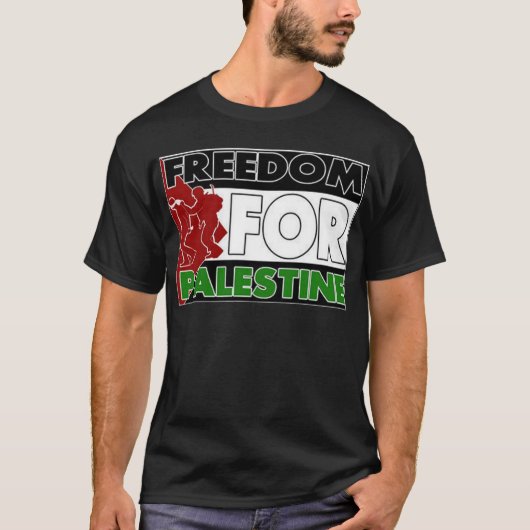 T-shirt libre de la Palestine (Devant)