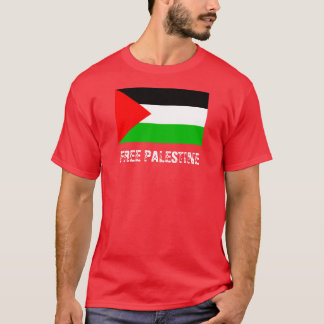 T-shirt libre de rouge de la Palestine
