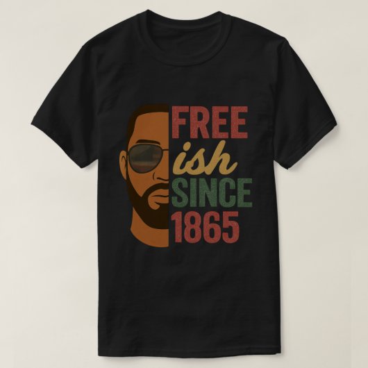 T-shirt Libre depuis 1865 Junetdix Black History (Design devant)