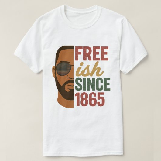 T-shirt Libre depuis 1865 Junetdix Black History (Design devant)