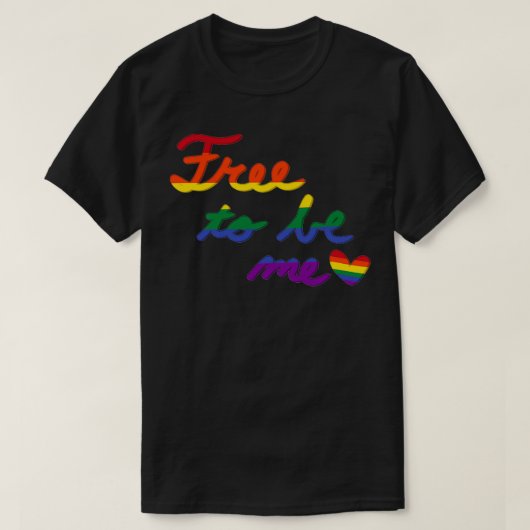 T-shirt Libre d'être moi gay (Design devant)