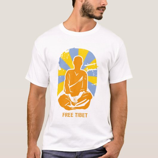 T-shirt libre du Thibet (Devant)