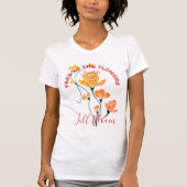 T-shirt Libre en Fleur Jaune Orange Ginkgo Blossom (Devant)