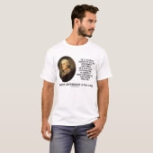 T-shirt Libre ignorant de Thomas Jefferson ne sera jamais (Devant entier)