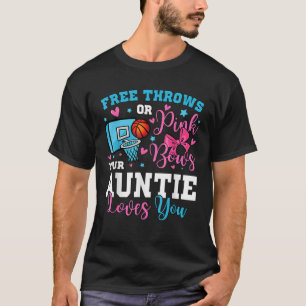 T-shirt Libre Jeu ou Pink Bows Auntie Aime Vous Genre R