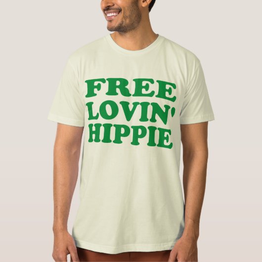 T-SHIRT LIBRE LOVIN HIPPIE (Devant)
