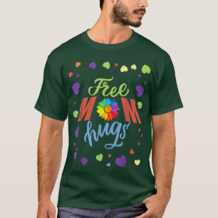 T-shirt Libre Maman Hugs Pride Coeur Chemise LGBT Prith Mo