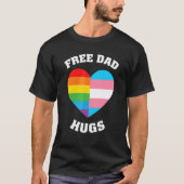T-shirt Libre Papa Encarde Fierté Lgbt (Devant)