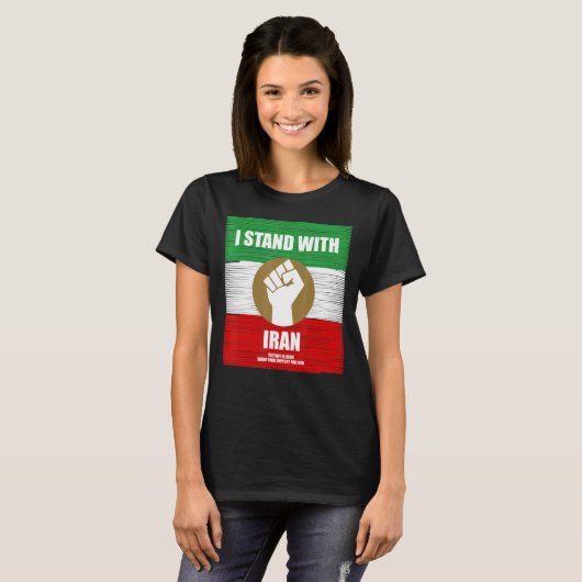 T-shirt LIBRE SOLIDARITÉ IRAN MERCH Iran Téhéran (Devant entier)