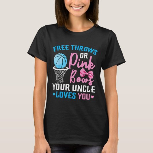 T-shirt Libre Throws ou Rose Bows Oncle vous aime Genre Re (Devant)
