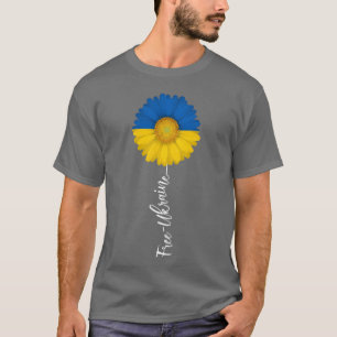 T-shirt Libre Ukraine Tournesol Soutien Ukraine Je Me Tien