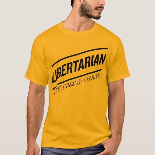 T-shirt Libres vivants de libertaire et prospèrent (Devant)