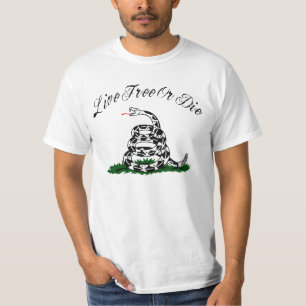 T-shirt Libres vivants ou meurent chemise de serpent