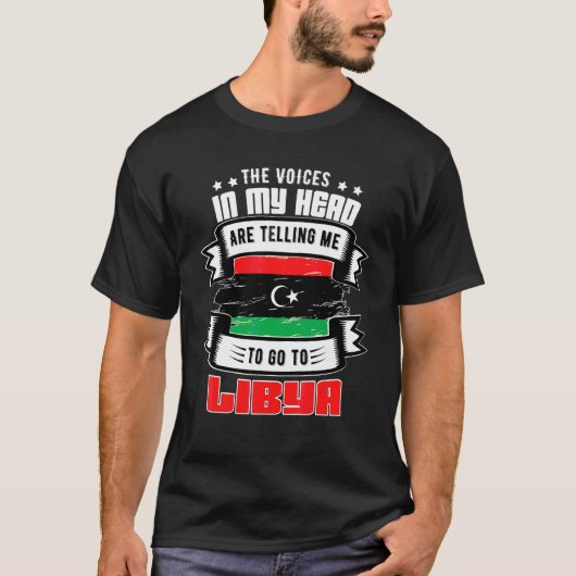 T-shirt Libye Dans Ma Tête (Devant)