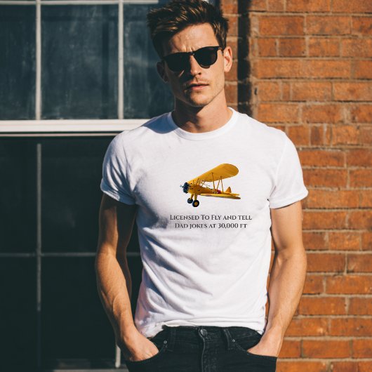 T-shirt Licence de vol et raconter des blagues, drôle, Hum