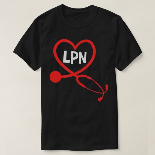 T-shirt Licence LPN Practical Nurse Profession Cute Hospit (Design devant)