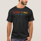 T-shirt Licence To Drive 2022 Funny Birthday New Driver T (Devant)
