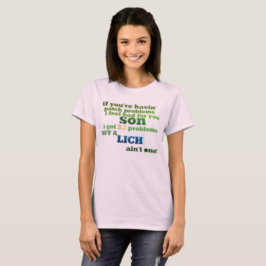 T-shirt Lich n'est pas un (Devant entier)