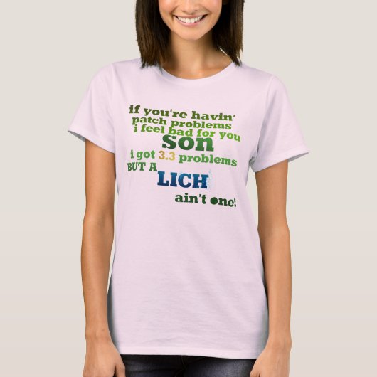 T-shirt Lich n'est pas un (Devant)