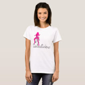 T-shirt licious de SALSA avec une fille de danse (Devant entier)