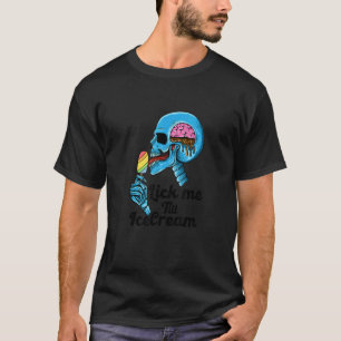 T-shirt Lick Me Till Crème Glace Crâne Licking Rainbow Lgb