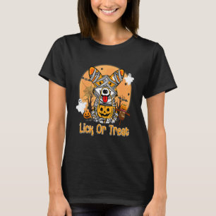 T-shirt Lick Ou Treat Cute Costume Halloween Welsh Corgi M