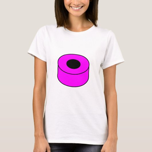 T-shirt Licorice All Sort - Magenta et noir (Devant)