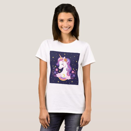 T-shirt licorne (Devant entier)