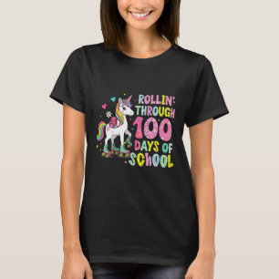 T-shirt Licorne 100 Jours D'école 100ème Jour Filles Intel