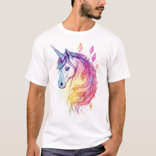 T-shirt Licorne à Aura de Cristal (1)