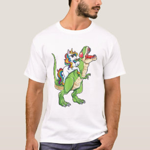 T-shirt Licorne à cheval T rex Dinosaure Garçons Filles Ho