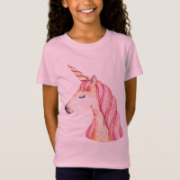 Licorne à crinière rose