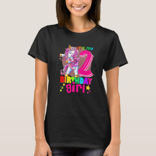 T-shirt Licorne Anniversaire C'est Mon Tenue De 2ème Anniv