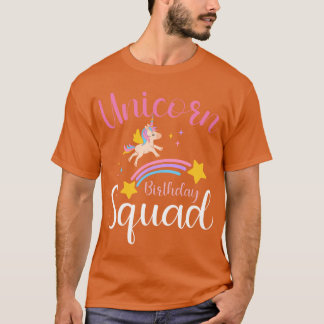 T-shirt Licorne Anniversaire Squad Fille Squad de l'annive