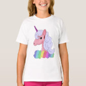 T-shirt Licorne arc-en-ciel (Devant)
